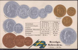 * Münzen Schweden, Prägekarte - Monedas (representaciones)