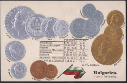 * Münzen Bulgarien, Prägekarte - Monedas (representaciones)