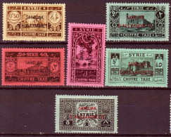 Alexandrette 1938 Segnatasse Y.T.1/6 */MH VF/F - Unused Stamps