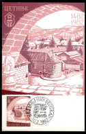 Yugoslavia 1982 -  The 500th Anniversary Of Cetinje City - Maximum Card - Cartas & Documentos