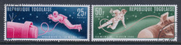 Togo 1965 Mi# 487-488 A Used - Walks In Space / Alexei Leonov / Edward H. White - Togo (1960-...)