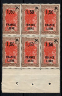 Madagascar - France Libre YV 262 N** MNH Luxe En Bloc De 6 BdF , Cote 18++ Euros - Ongebruikt