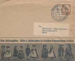 Neue Spielzeugschau Puppenmuseum Neustadt Bei Coburg, Schmuckbrief 1936 - Giochi, Giocattoli