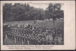 * Trauerzug König Albert Von Sachsen, Überführung Nach Sibyllenort, 1x Best. Ecke - Personnages Historiques