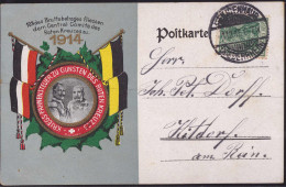Gest. Rotes Kreuz Kriegs-Fahnen-Steuer 1914 - Croix-Rouge