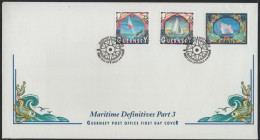 Guernsey 2000 FDC Sc 650, 651, 680 Catamaran, Sloop, Cruise Ship Oriana - Guernesey