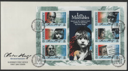 Guernsey 2002 FDC Sc 767a Les Miserables Victor Hugo 200th Birth Ann Sheet - Guernesey