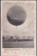 Gest. Ballon Condor über Berlin Schöneberg 1901 - Dirigeables