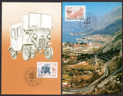 Yugoslavia 1983 - The 80th Anniversary Of Transportation Of Post And People By Motor Vehicles - Maximum Card - Lettres & Documents