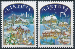 Mi 830-831 ** MNH / Christmas & New Year - Lithuania