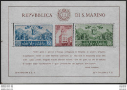 1945 San Marino Carducci MS Variety MNH Sassone N. 6d - Otros & Sin Clasificación