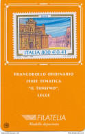 1999 Italia - Repubblica , Tessera Filatelica Turistica Lecce ,  0,41€ - Cartes Philatéliques