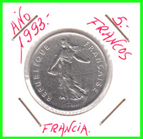 FRANCIA – MONEDAS DE 5 FRANCOS AÑOS 1960 – 1996 – ESTA MONEDA ES DEL AÑO 1993 - SEMBRADOR - O.ROTY - CUPRONÍQUEL-KM 926 - 5 Francs