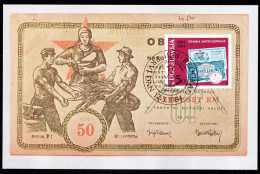 Yugoslavia 1984 - The 40th Anniversary Of The Slovenian Monetary Institute - Maximum Card - Cartas & Documentos