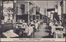 Gest. O-1400 Oranienburg Gasthaus Cafe Oranienhaus, Briefmarke Entfernt, EK 1cm - Oranienburg