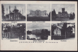 Gest. O-1421 Sommerswalde Bei Schwante 6-Bildkarte 1934 - Velten