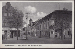 Gest. O-1702 Treuenbrietzen Adolf-Hitler-Straße Bäckerstraße 1938 - Jueterbog