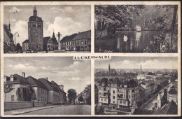 Gest. O-1710 Luckenwalde Bahnhof Panorama 1936 - Luckenwalde