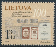 Mi 846 ** MNH / Reintroduction Of The Printing Of Lithuanian Texts With Latin Letters, 100th Anniversary - Lituania