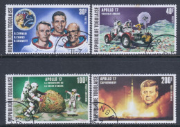 Togo 1973 Mi# 972-975 A Used - Apollo 17 Moon Mission / Space - Togo (1960-...)