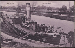 Gest. O-1830 Rathenow Schleusenkanal Dampfer Graf Waldersee 1908, EK 1,5 Cm - Rathenow