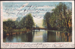 Gest. O-1930 Wittstock Logenbrücke 1902 - Eberswalde