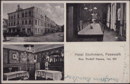 Gest. O-2100 Pasewalk Hotel Stuthmann 1939 - Pasewalk