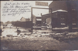 Gest. O-2200 Greifswald Hochwasser 1914 Fourage-Handlung Finck - Greifswald