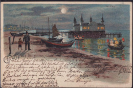 Gest. O-2252 Ahlbeck Blick Zur Seebrücke 1905, Min. Best. - Usedom