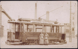 Gest. O-3000 Magdeburg Straßenbahn Linie Große Diesdorfer Straße-Altmarkt-Rathaus, Foto-AK, Feldpost 1915, Etwas Best. - Magdeburg