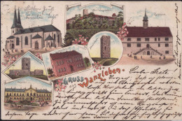 Gest. O-3120 Wanzleben Schule Rathaus Hospital 1897 - Maagdenburg