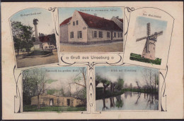 Gest. O-3251 Unseburg Holländer-Mühle Gasthaus Zum Schwarzen Adler 1912 - Stassfurt