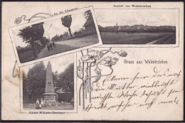 Gest. O-3251 Wolmirsleben Chaussee Kaiser-Wilhelm-Denkmal 1907 - Stassfurt