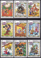 MiNr. 557 - 565 Anguilla 1983, 14. Nov. Weihnachten: Walt-Disney-Figuren - Postfrisch/**/MNH - Anguilla (1968-...)