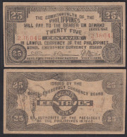 PHILIPPINEN - PHILIPPINES 25 Centavos Banknote Notgeld 1942 VF   (32388 - Sonstige – Asien