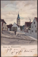 Gest. O-3251 Wolmirsleben Straßenpartie Sign. Holzhorn 1905, Briefmarke Entfernt - Stassfurt