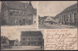 Gest. O-3257 Preußisch-Börnecke Post Gasthaus Deustches Haus 1905 - Stassfurt