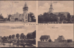 Gest. O-3281 Parey Schloß Kirche Schleuse Gasanstalt 1911 - Genthin