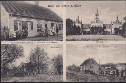 Gest. O-3281 Zerben Warenhandlung Baade Schulplatz Straße Nach Parey, Feldpost 1917 - Genthin