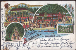 Gest. O-3300 Schönebeck Gasthaus Buschhaus 1899 - Schönebeck (Elbe)