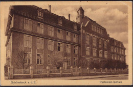 Gest. O-3300 Schönebeck Pestalozzischule 1930 - Schönebeck (Elbe)