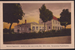 Gest. O-3301 Eggersdorf Gasthaus Zu Den Zwei Linden 1927 - Schoenebeck (Elbe)