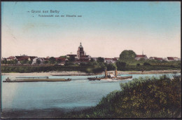 Gest. O-3302 Barby Elbe Blick Zum Ort 1911 - Schoenebeck (Elbe)