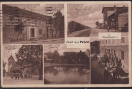 * O-3401 Prödel Dampfmolkerei Gasthaus Zur Eisenbahn 1925, Briefmarke Entfernt, Min. Bug - Zerbst