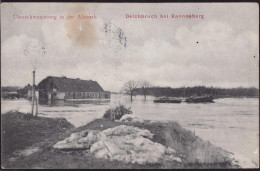 Gest. O-3541 Kannenberg Deichbruch Hochwasser 1909 - Osterburg