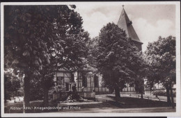 * O-3580 Klötze Kriegerdenkmal Kirche - Klötze