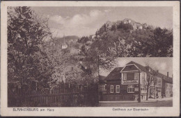Gest. W-3720 Blankenburg Gasthaus Zur Eisenbahn 1927, Briefmarke Entfernt - Blankenburg