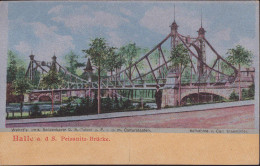 * O-4000 Halle Peissnitz-Brücke Seidenkarte 1907 - Halle (Saale)