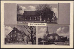 * O-4209 Frankleben Gasthaus Unterhof Kirche - Merseburg