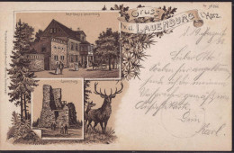 Gest. O-4301 Stecklenberg Gasthaus Zur Lauenburg 1899 - Quedlinburg